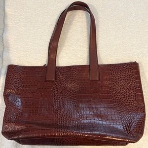 Nordstrom Leather Snakeskin Tote